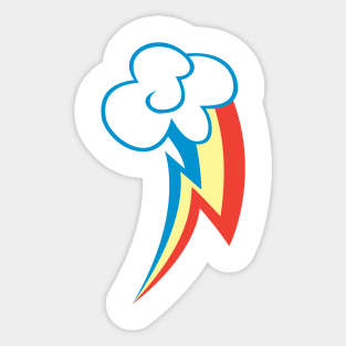 Rainbow Dash Cutie Mark Apparel Sticker